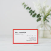 Beeindruckendes Rot Visitenkarte (Stehend Vorderseite)