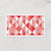 Beeindruckendes Rot Visitenkarte (Rückseite)