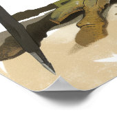 Beeindruckendes Strong Wide Frog Gaucho Poster (Ecke)