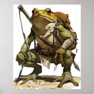 Beeindruckendes Strong Wide Frog Gaucho Poster