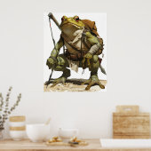Beeindruckendes Strong Wide Frog Gaucho Poster (Küche)