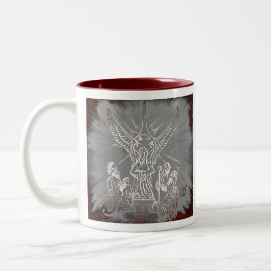 Beeinflussendes Weihnachtsmaze - Trinity Two-Tone Zweifarbige Tasse (Links)