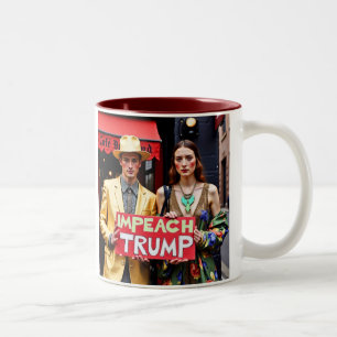 Beeinflussung der Trump-Widerstandsbewegung Zweifarbige Tasse