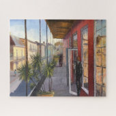 Beeinonistic New Orleans Balcony Scene Painting Puzzle (Horizontal)