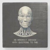 BEEINTRÄCHTIGUNG VON Marmorstein Steinuntersetzer (Vorderseite)