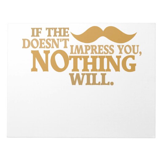 Beeinve Musstache custom color notepad Notizblock (Vorderseite)