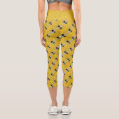 Beek Swarm von Bienen Capri Leggings (Rückseite)