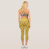 Beek Swarm von Bienen Capri Leggings (Rückseite)