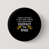 Beekeeng liefert Honey Bee Hive Humble Keeper Button (Vorderseite)