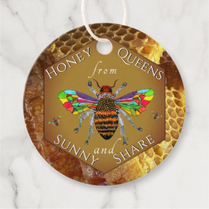 Beekeeper Apiary Honey Jar Favor Tags Geschenkanhänger