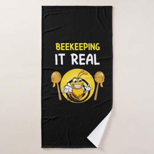 Beekeeper Art BeeKeeping It Real Badehandtuch (Badehandtuch)