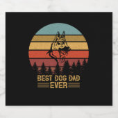Beekeeper Art Bester Vater Schaumweinetikett (Einzelnes Label)
