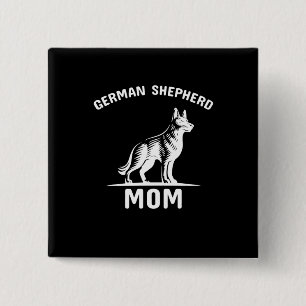 Beekeeper Art German Shepherd Mommy Button