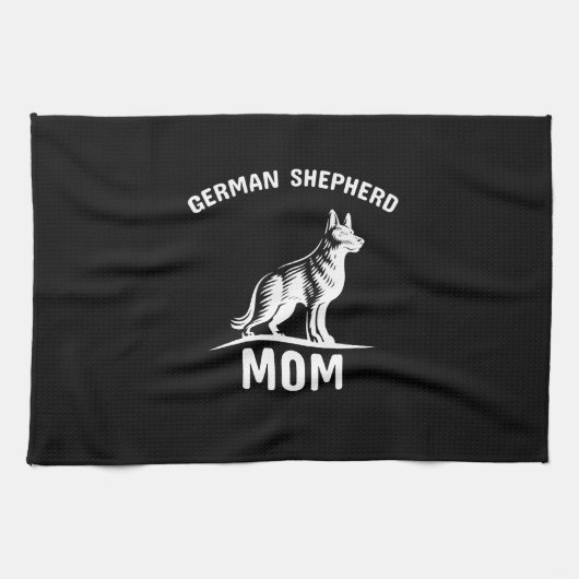 Beekeeper Art German Shepherd Mommy Geschirrtuch (Horizontal)