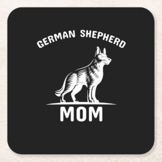 Beekeeper Art German Shepherd Mommy Rechteckiger Pappuntersetzer