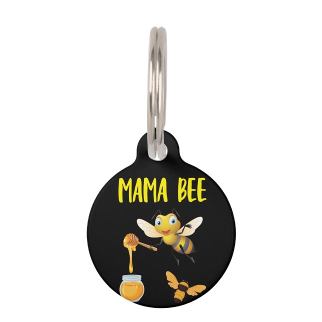 Beekeeper Art Mama Bee Haustiermarke (Vorderseite)