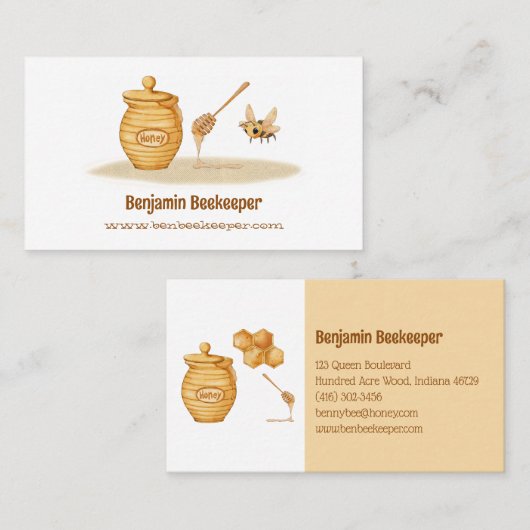 Beekeeper Business Card Visitenkarte (Vorne/Hinten)