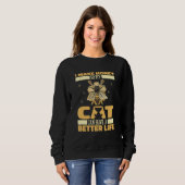 Beekeeper Cat Bee Honey  Honeycomb Beekeeping Sweatshirt (Vorne ganz)