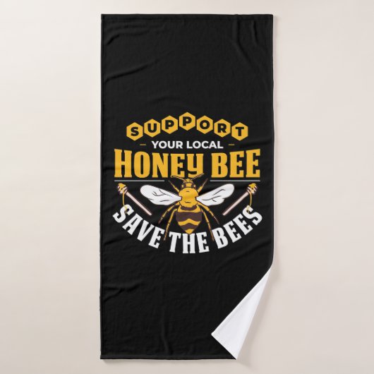 Beekeeper Gift | Honey Bee Save The Bees Badehandtuch (Badehandtuch)