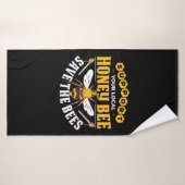 Beekeeper Gift | Honey Bee Save The Bees Badehandtuch (Badehandtuch)