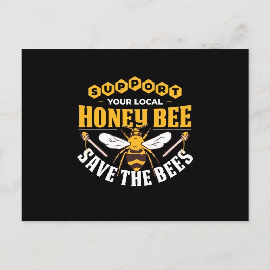 Beekeeper Gift | Honey Bee Save The Bees Postkarte (Vorderseite)