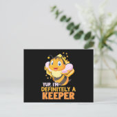 Beekeeper Gift | I Am Definitely A Bee Keeper Postkarte (Stehend Vorderseite)