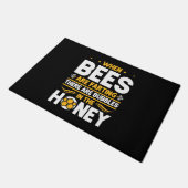 Beekeeper Gift | When Bees Are Farting Fußmatte (Schrägansicht)