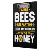Beekeeper Gift | When Bees Are Farting Klemmbrett (Links)