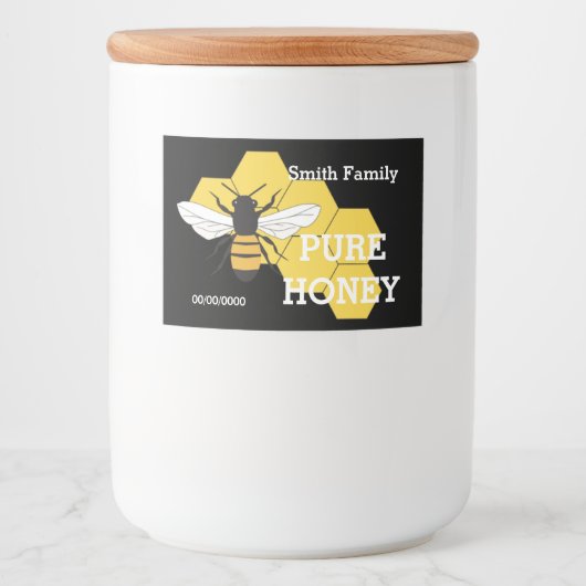 Beekeeper Honey Bearm Custom Container Label Lebensmitteletikett (Vorderseite)