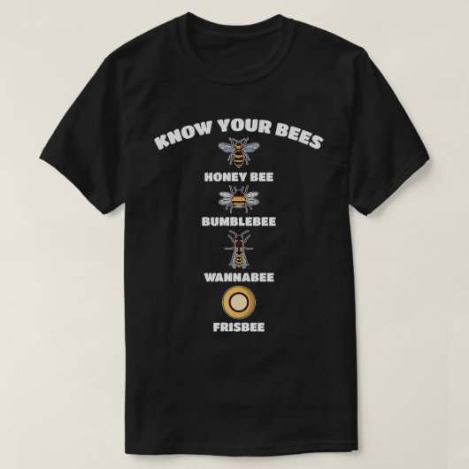 Beekeeper Know Your Bees Beekeeping Funny Honey Fa T-Shirt (Design vorne)