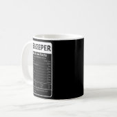 BEEKEEPER Nutrition Fakten sarkastisch grafisch Kaffeetasse (Vorderseite Links)