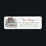 Beekeeper's Christmas Rücksendeadresse Skep Red Bo<br><div class="desc">Ein wunderschönes Urlaubsattel für Imker,  die als Rücksendeadresse auf ihren saisonalen Post und Paketen zu verwenden. Auch praktisch für die Kennzeichnung Ihrer Business Weihnachtsdekoration Schachteln und Paraphernalia mit Ihrem Namen,  um behalten,  sie nicht verlegt oder verloren.</div>