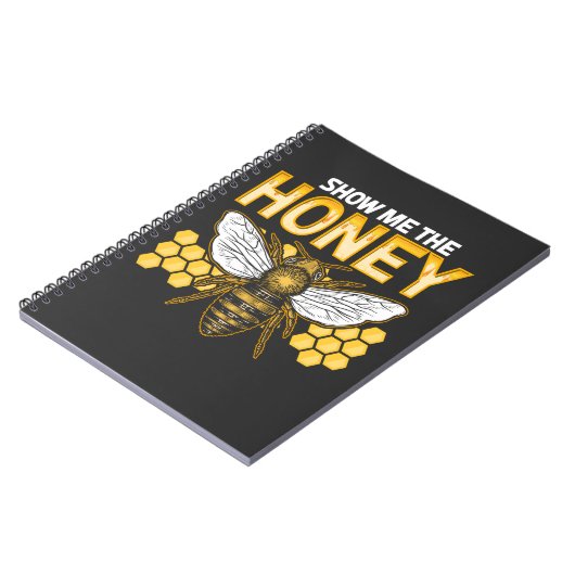 Beekeeping Show Me Honey Honeycomb Nectar Graphic Notizblock (Linke Seite)