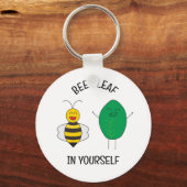 BeeLeaf in dir selbst (an dich selbst glauben) Sch Schlüsselanhänger (Vorderseite)