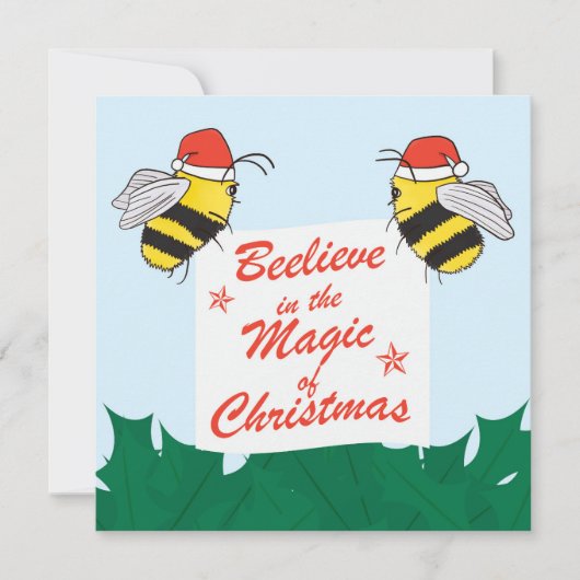 Beelieve im Zauber der Weihnachtskarte (Vorderseite)