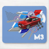 Beemer E30 M3 Mäusematte Mousepad (Vorne)