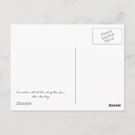 Bee'n beschäftigt postkarte (Rückseite)