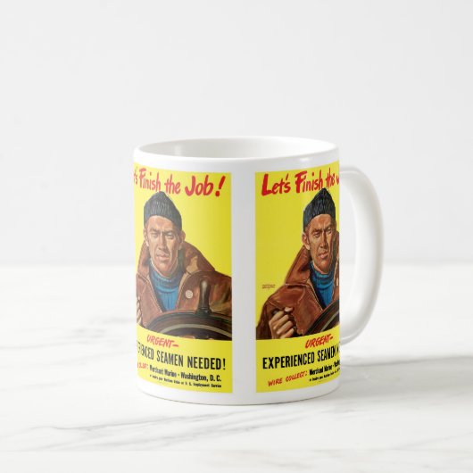 Beende den Job! Kaffeetasse (VorderseiteRechts)