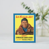 Beende den Job! Postkarte (Stehend Vorderseite)