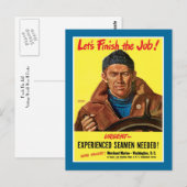 Beende den Job! Postkarte (Vorne/Hinten)