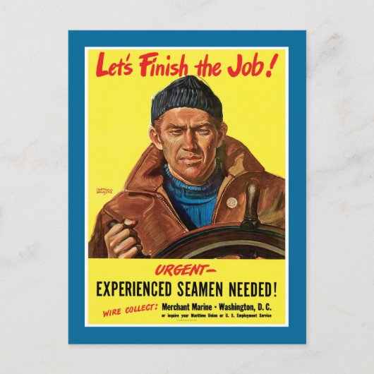 Beende den Job! Postkarte (Vorderseite)