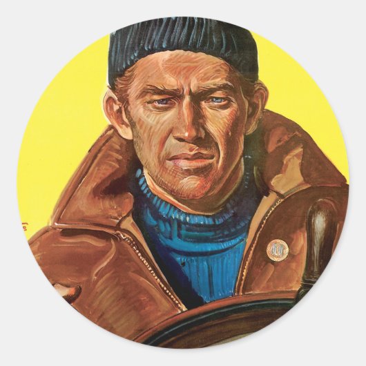 Beende den Job! Runder Aufkleber (Vorderseite)