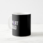 Beende Überdosis Unterstützerteam Überdosis-Bewuss Kaffeetasse (Vorderseite Links)