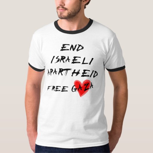 Beenden der israelischen Apartheid T-Shirt (Vorderseite)