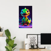 Beenden des Gorilla Baby Posing mit einem Niedlich Poster (Heimbüro)