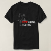 Beenden des Tierversuchs T-Shirt (Design vorne)