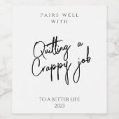 Beenden eines Auftrags - Funny Custom Template Win Weinetikett (Einzelnes Label)