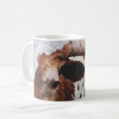 Beenden Impressionist Painted Longhorn Kaffeetasse (Vorderseite Links)