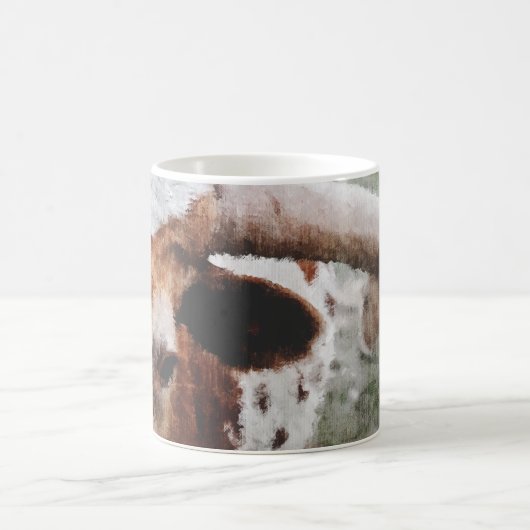 Beenden Impressionist Painted Longhorn Kaffeetasse (Mittel)