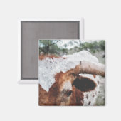 Beenden Impressionist Painted Longhorn Magnet (Vorderseite/Rückseite)